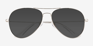 Silver Good Vibrations -  Vintage Metal Sunglasses