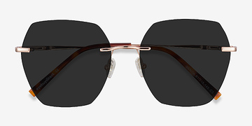 Rose Gold Genoa -  Metal Sunglasses