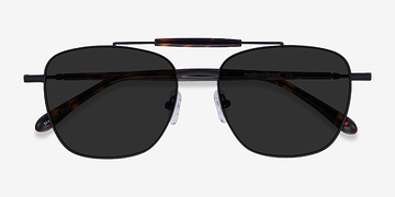 Black Tortoise Jackson -  Metal Sunglasses