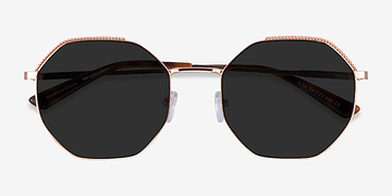 Rose Gold Elsa -  Metal Sunglasses