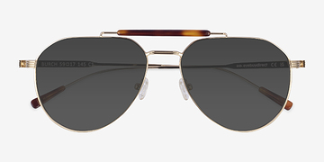 Gold Tortoise Burch -  Metal Sunglasses