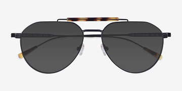 Black Tortoise Burch -  Metal Sunglasses