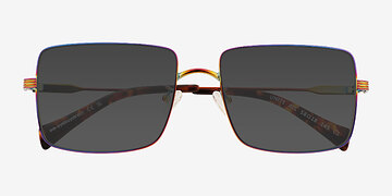 Rainbow Purple  Unite All -  Metal Sunglasses