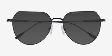 Black Riva -  Metal Sunglasses