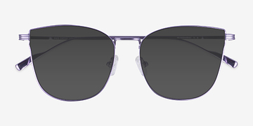 Purple Pico -  Titanium Sunglasses