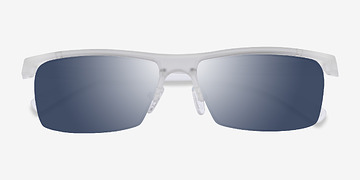 Matte Clear Turnover -  Plastic Sunglasses