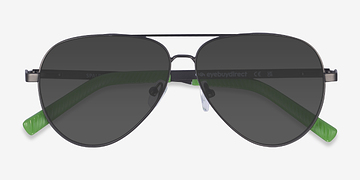 Black Spalding -  Metal Sunglasses