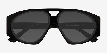 Black Flores -  Acetate Sunglasses