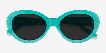 Teal Alexandra -  Acetate Sunglasses