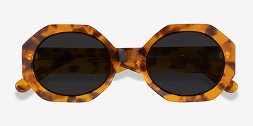 Warm Tortoise Vitamin -  Acetate Sunglasses