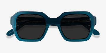 Teal Somerset -  Acetate Sunglasses