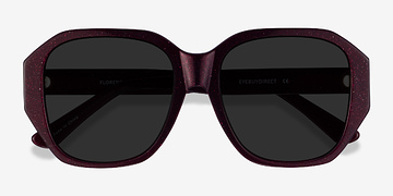 Shiny Burgundy Florence -  Acetate Sunglasses
