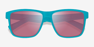 Aqua Pink Current -  Plastic Sunglasses