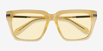 Milky Yellow Peggy -  Acetate Sunglasses