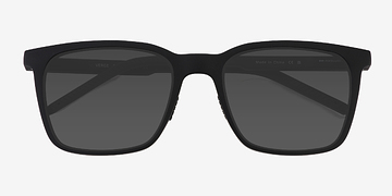 Matte Black Verge -  Plastic Sunglasses