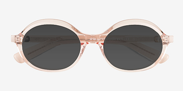 Clear Champagne Melva -  Acetate Sunglasses