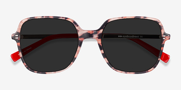 Leopard & Gold Olga -  Vintage Acetate, Metal Sunglasses