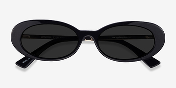Black Winona -  Metal Sunglasses
