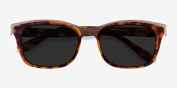 Tortoise Gold Solis -  Metal Sunglasses