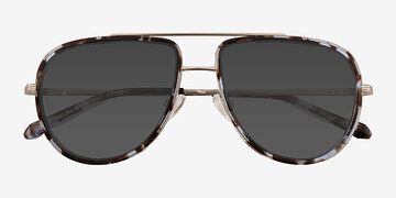 Tortoise Silver Mortar -  Metal Sunglasses