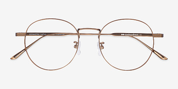 Bronze Geometry -  Lightweight Titanium Eyeglasses