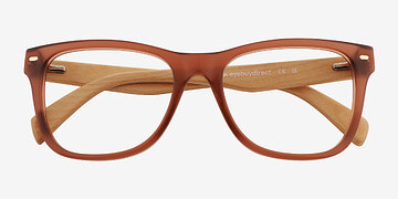Brown Nature -  Mixed Wood Eyeglasses