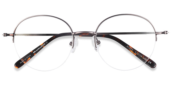 Gunmetal Albee -  Vintage Metal Eyeglasses