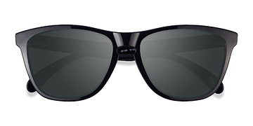 Polished Black Oakley Frogskins -  Plastic Sunglasses