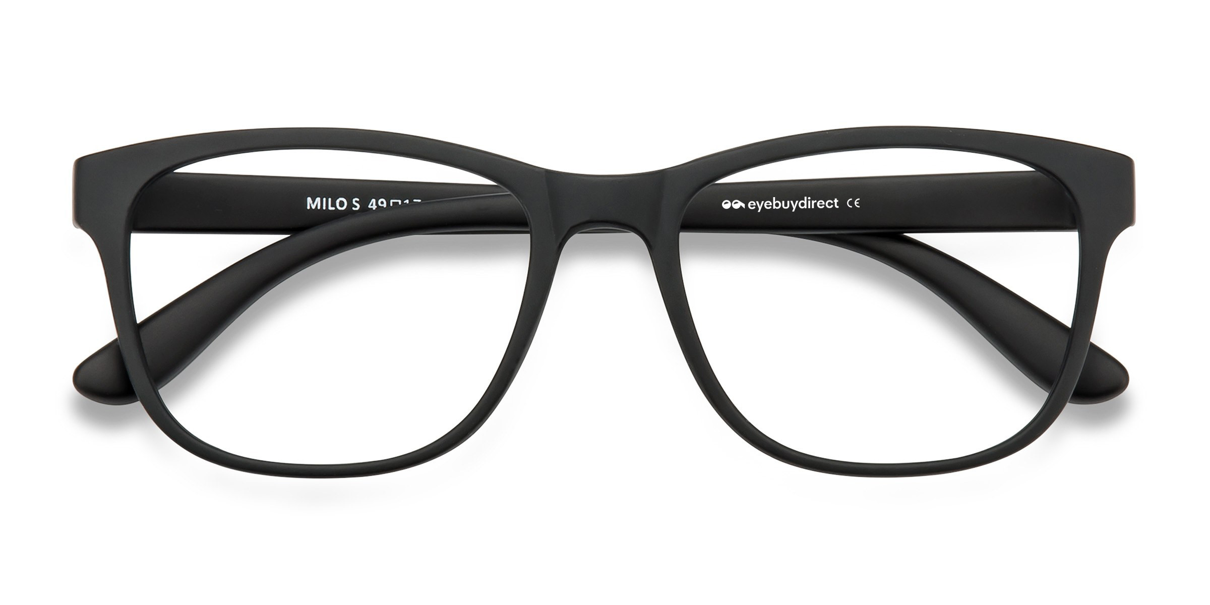 Matte Black Milo - Plastic Eyeglasses