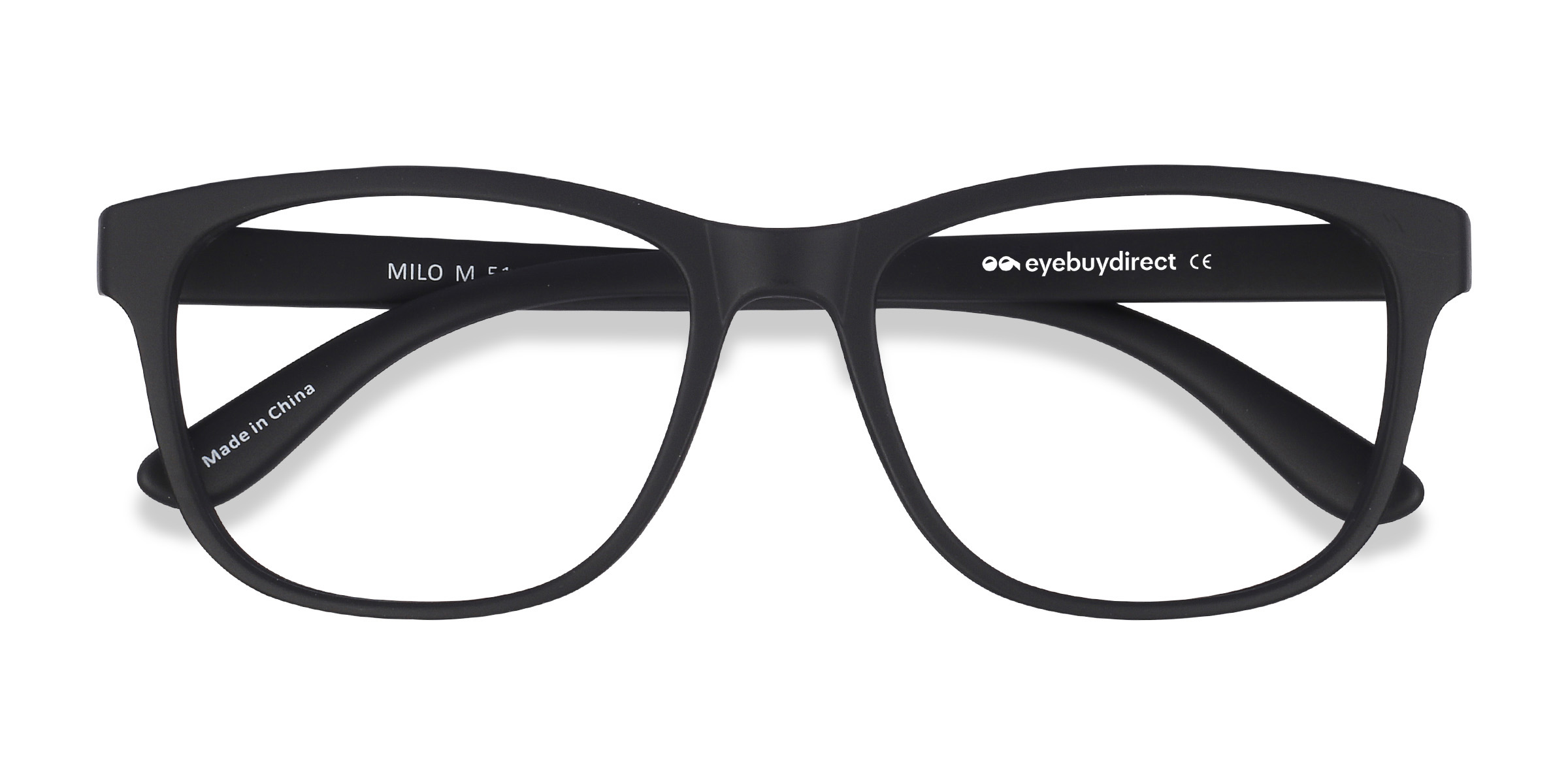 Matte Black Milo - Plastic Eyeglasses