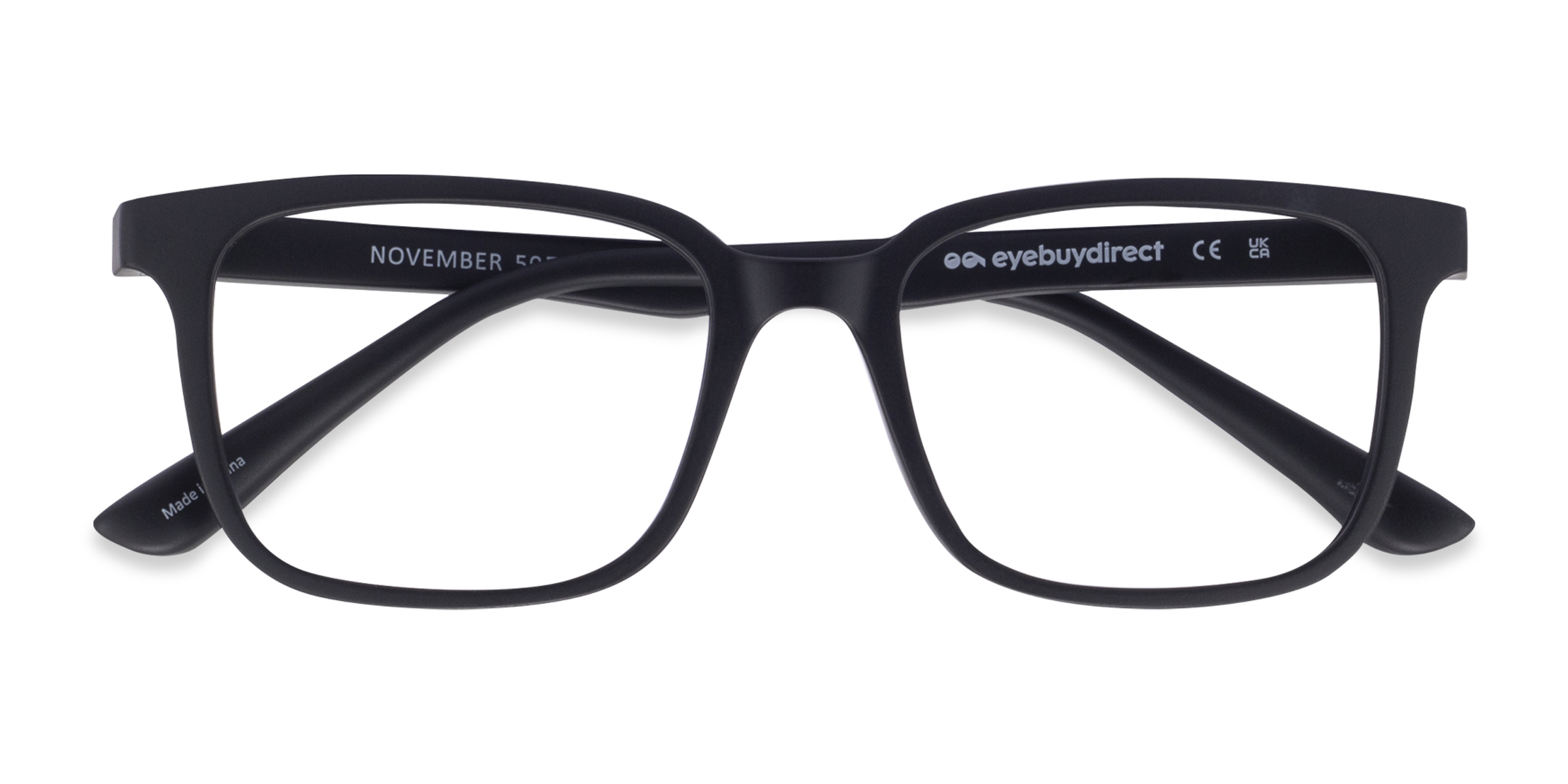 Matte Black November - Plastic Eyeglasses