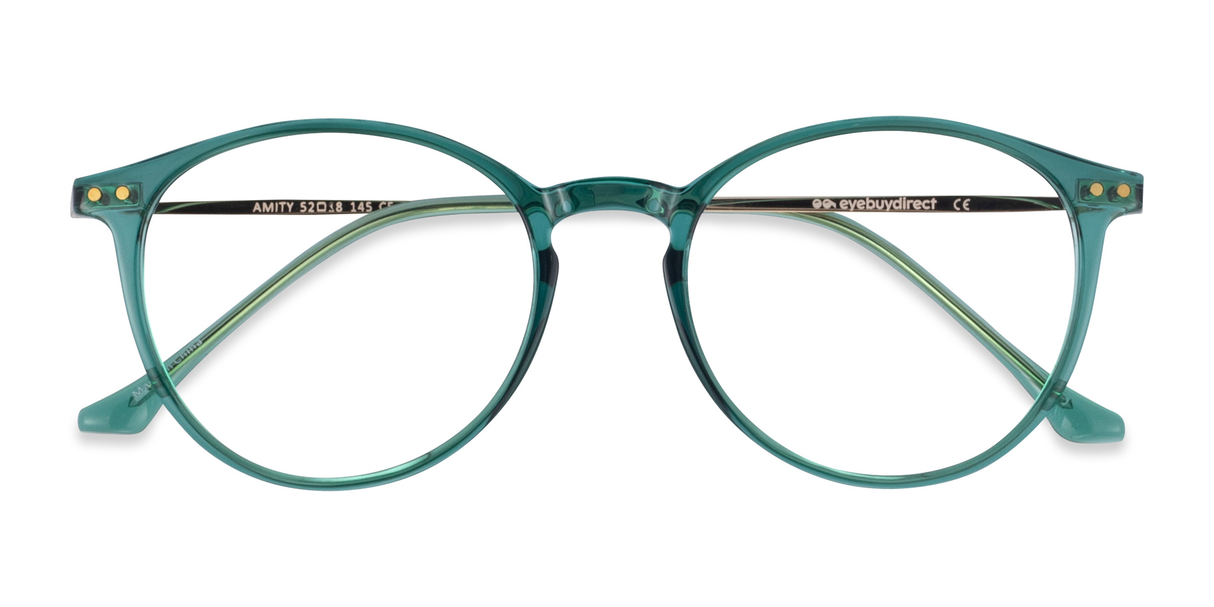 Emerald Green Amity - Plastic-metal Eyeglasses