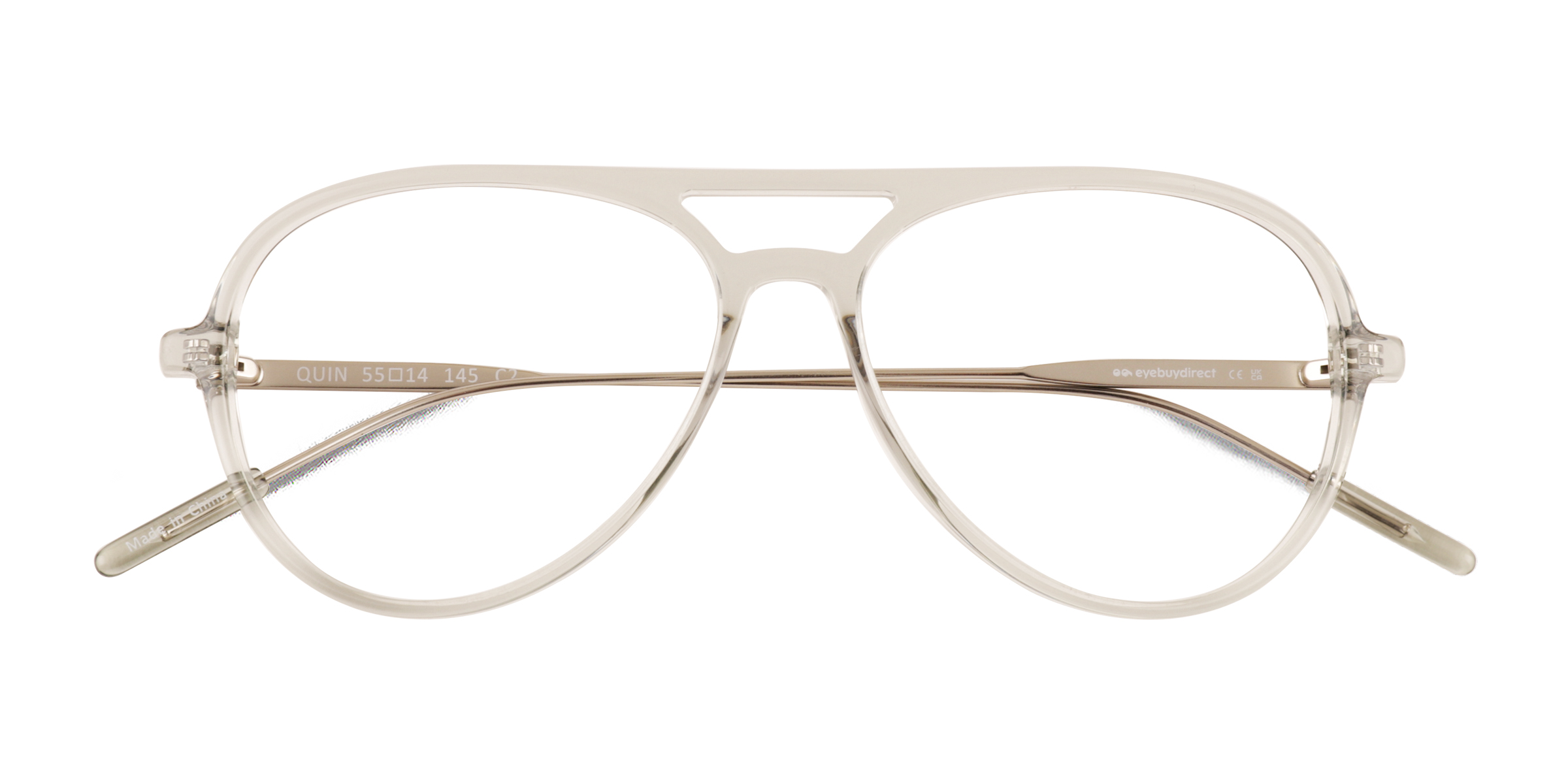 Clear Green Quin - Acetate Eyeglasses