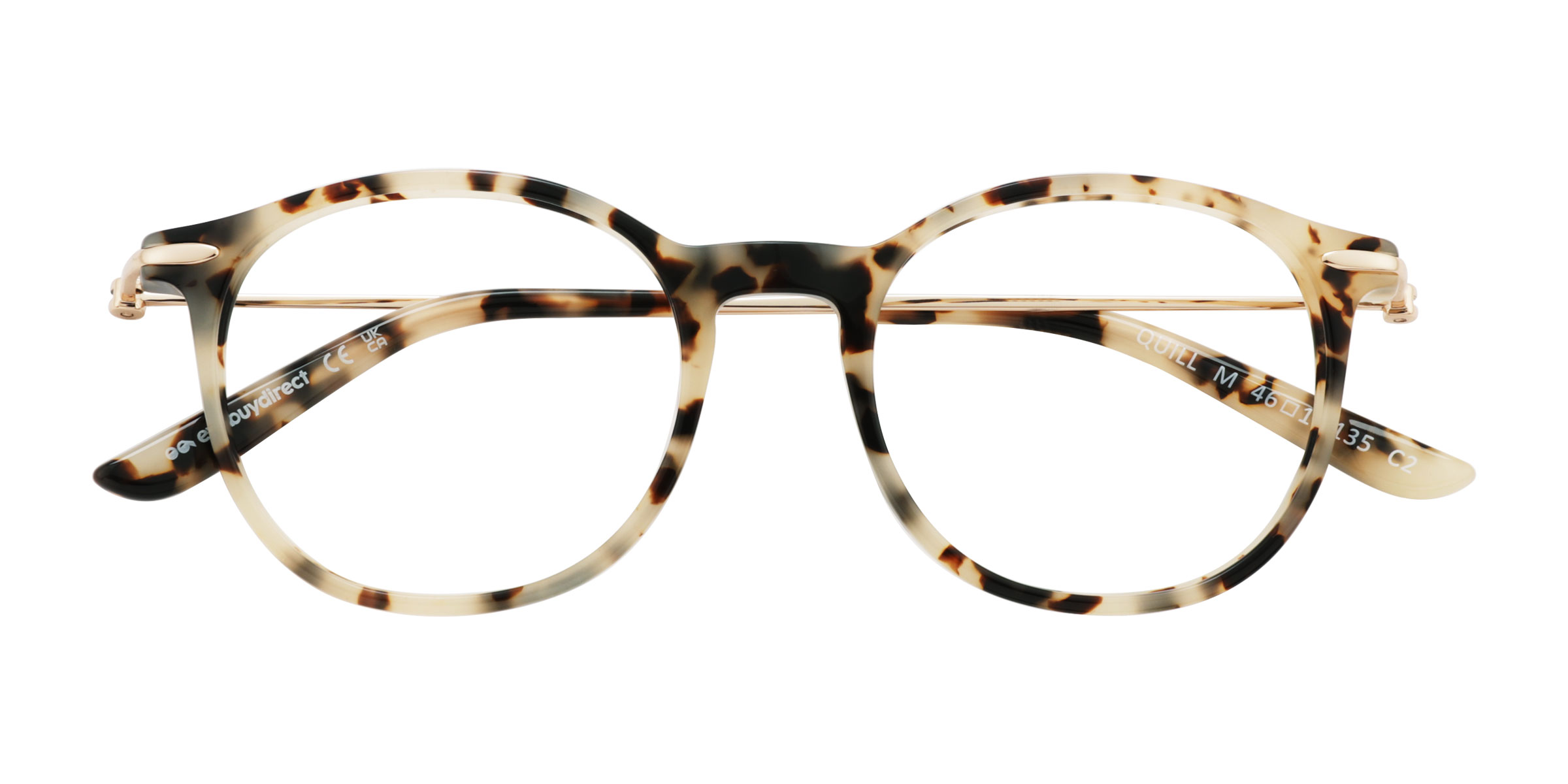 Ivory Tortoise Quill -  Acetate Eyeglasses