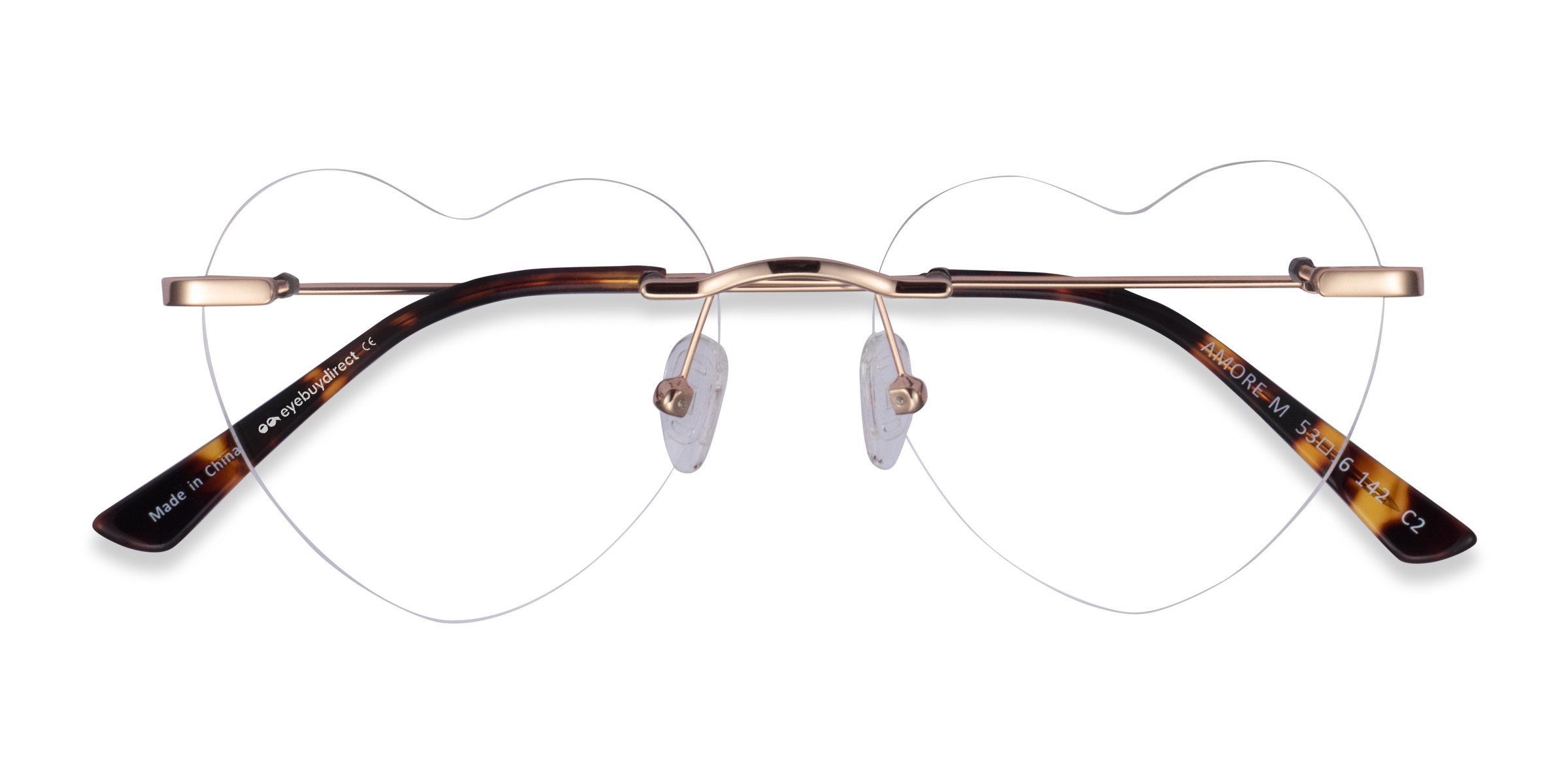 Rose Gold Amore - Metal Eyeglasses