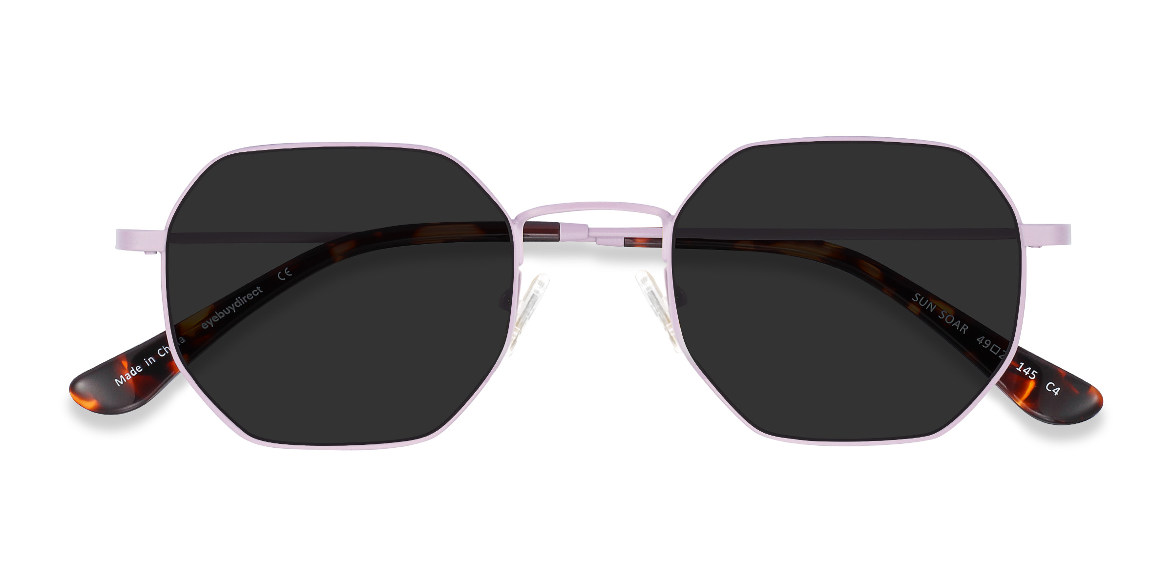 Lavender Sun Soar - Metal Sunglasses