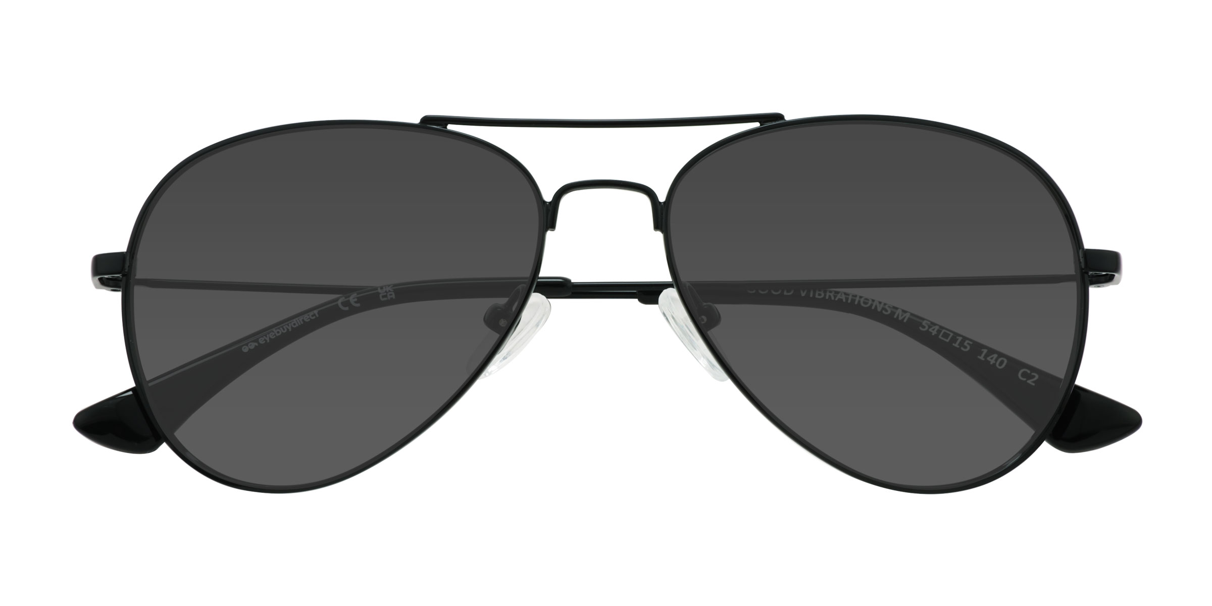 Black Good Vibrations - Metal Sunglasses