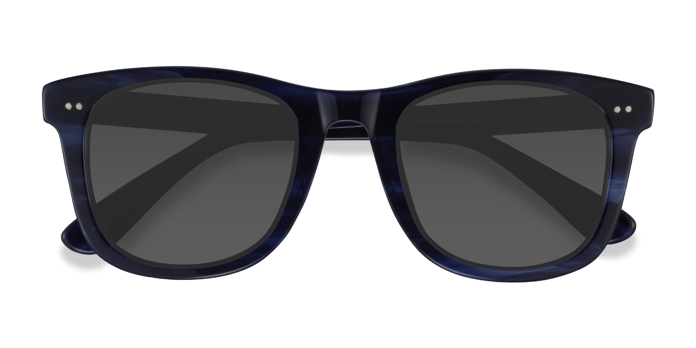 Blue Striped Nevada - Acetate Sunglasses