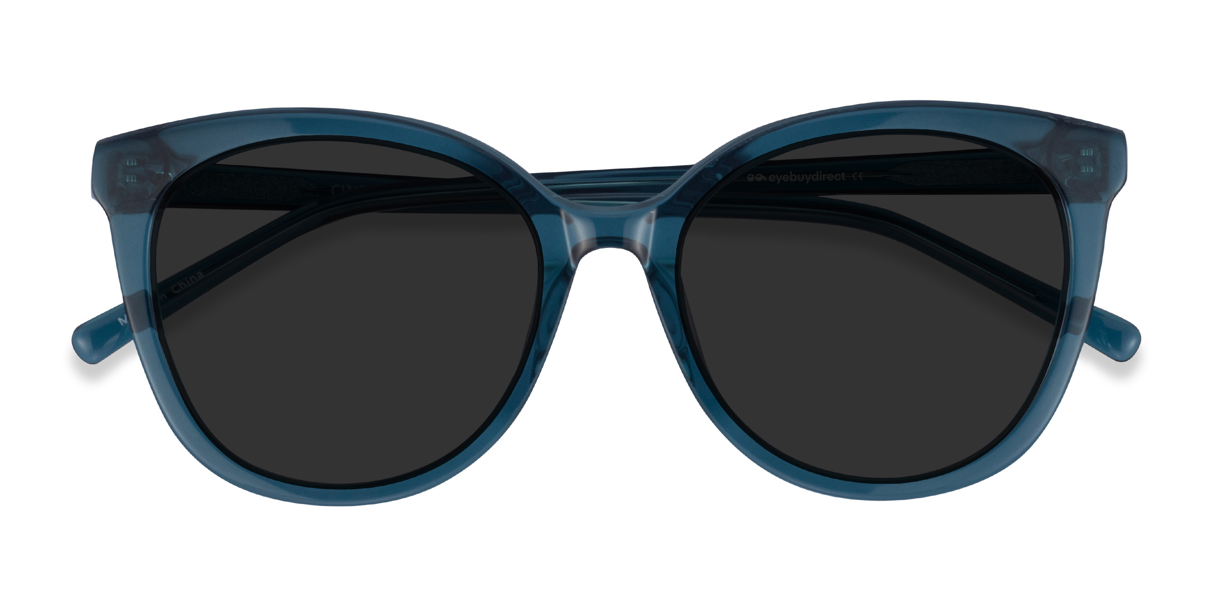 Clear Teal Cinematic - Acetate Sunglasses