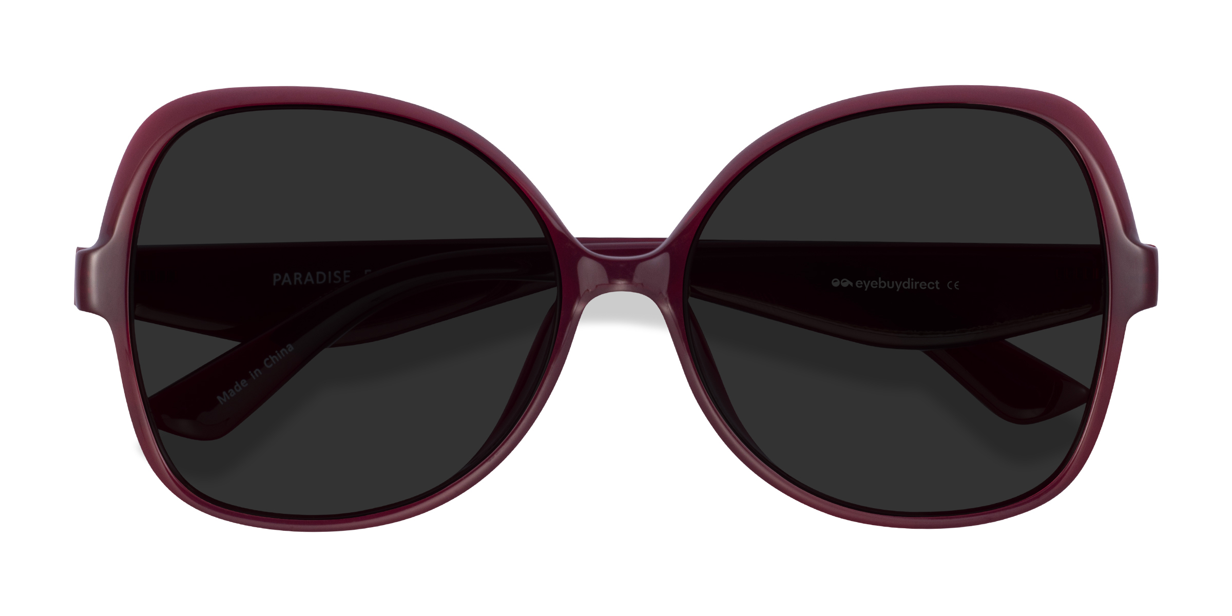 Burgundy Paradise - Plastic Sunglasses